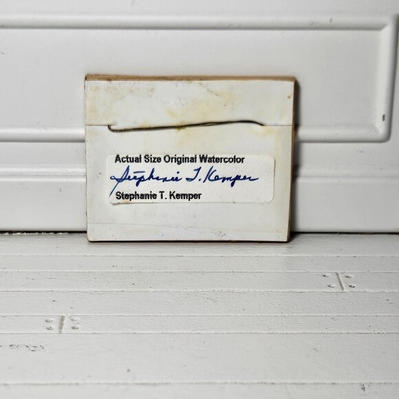 Dollhouse Miniature Original Watercolor Ocean - Picture 4 of 5